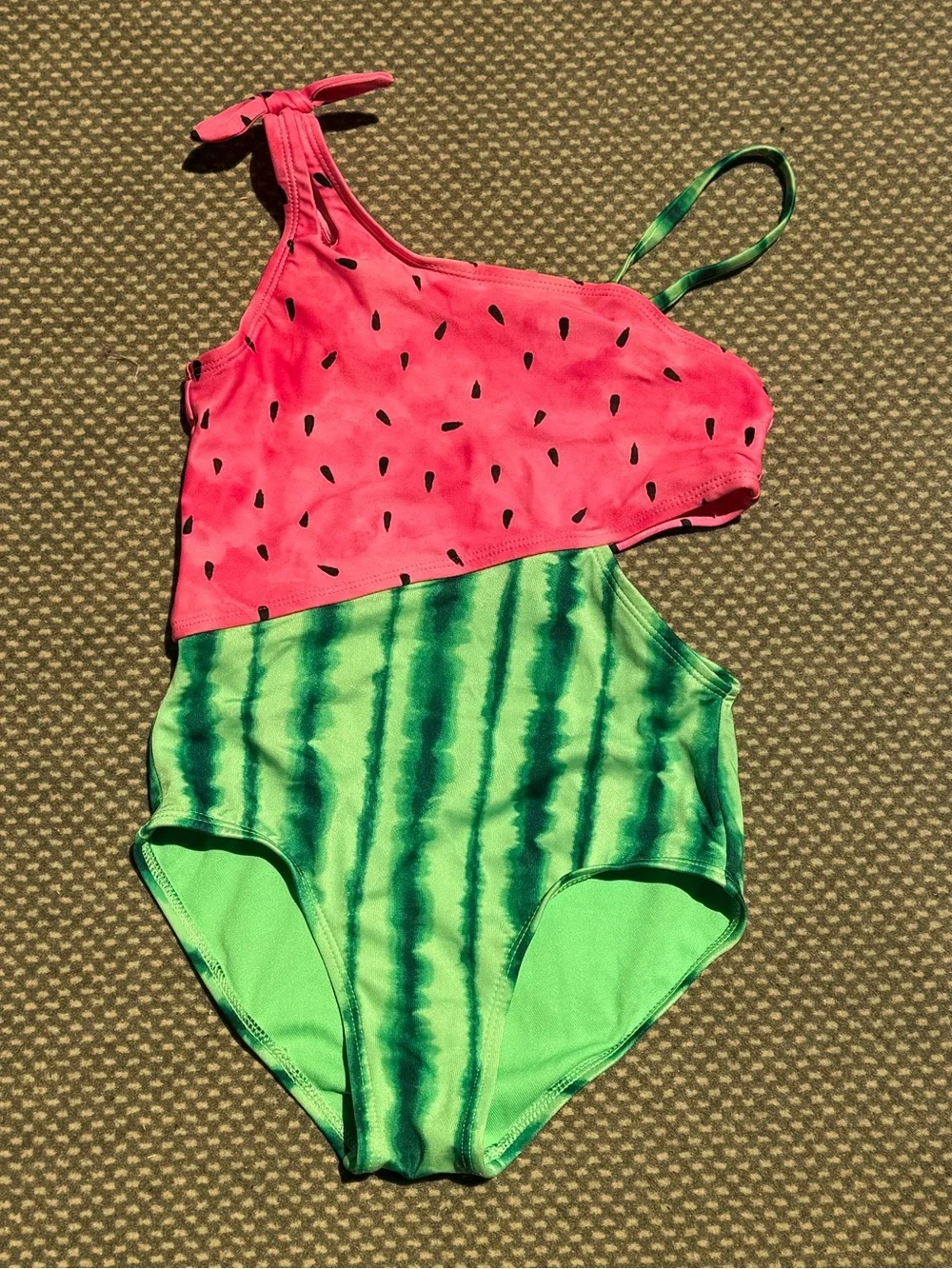 Cat & Jack Watermelon Swim Suit - Pink & Green